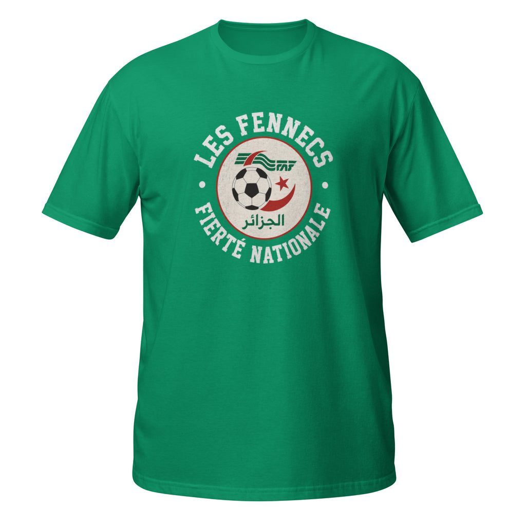 Pack Fierté Algérienne - T-shirt Les Fennecs, Poster Qassaman, Gourde
